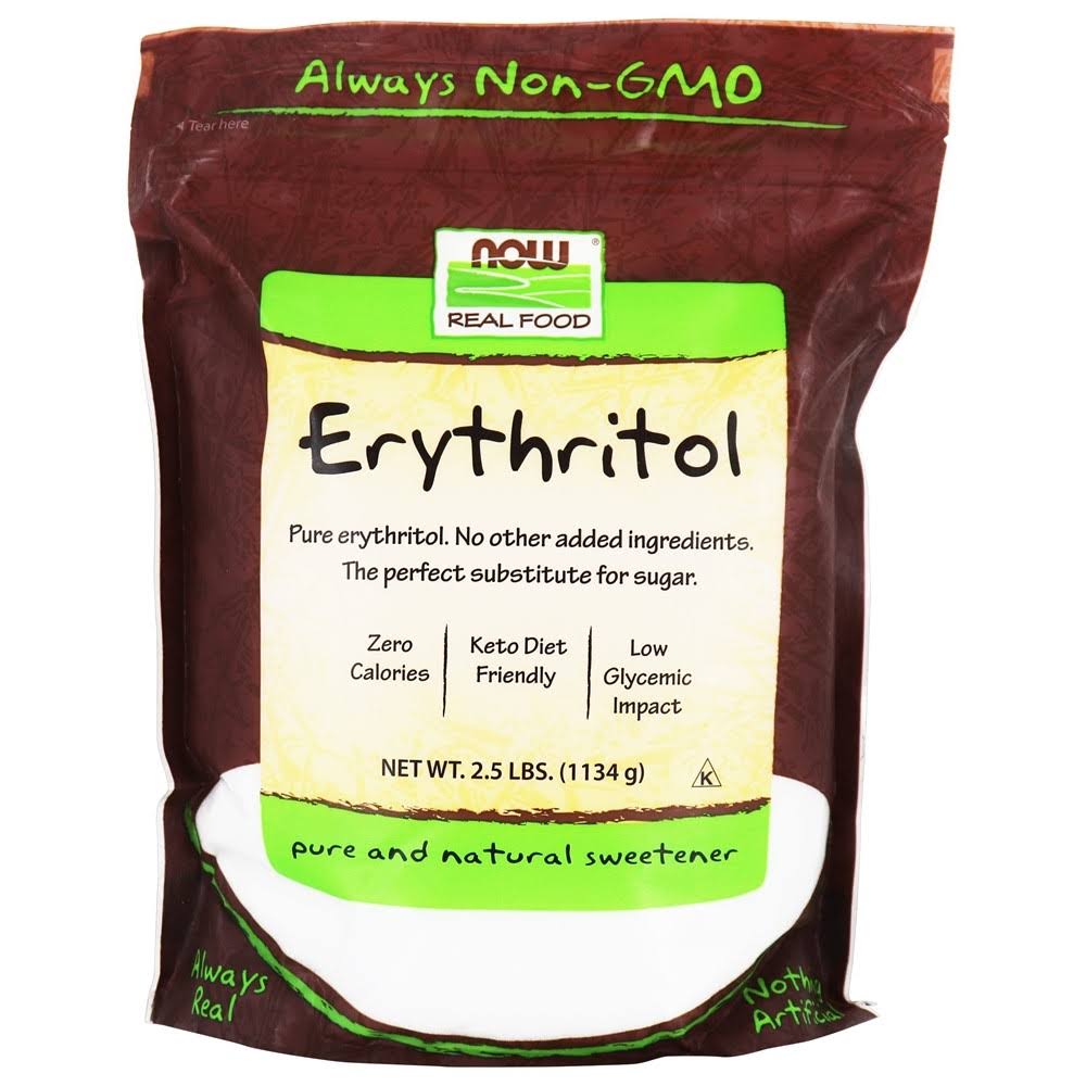 Now Foods Erythritol Powder - 100% Pure, 2.5lbs