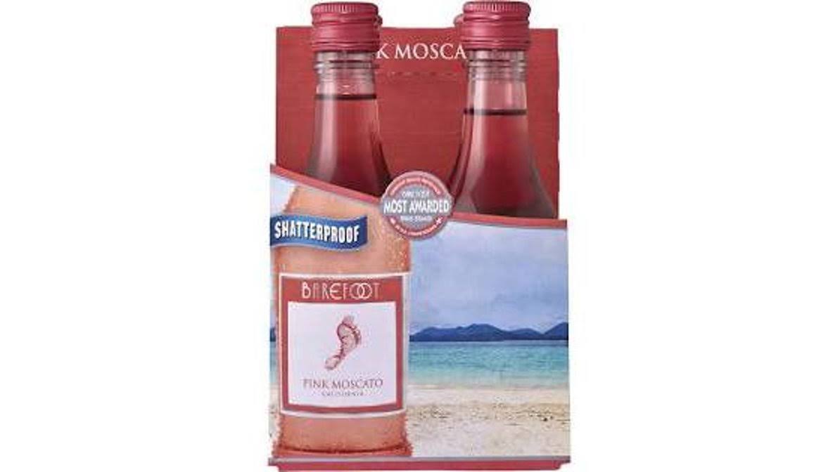 Barefoot Pink Moscato, California - 4 bottles