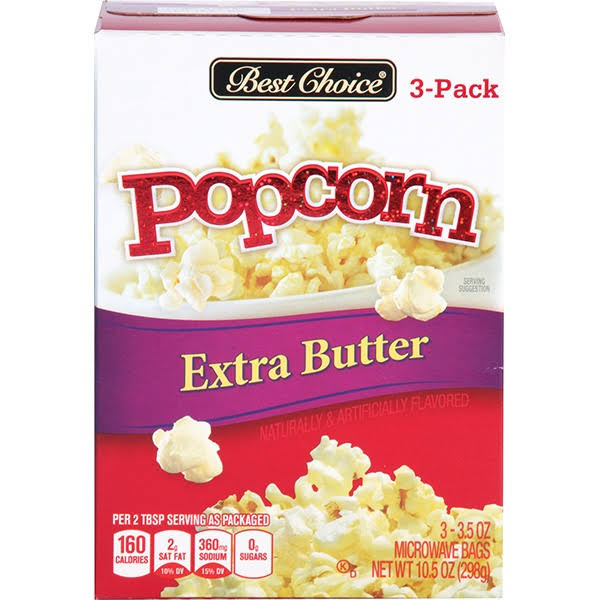 Best Choice Extra Butter Microwave Popcorn