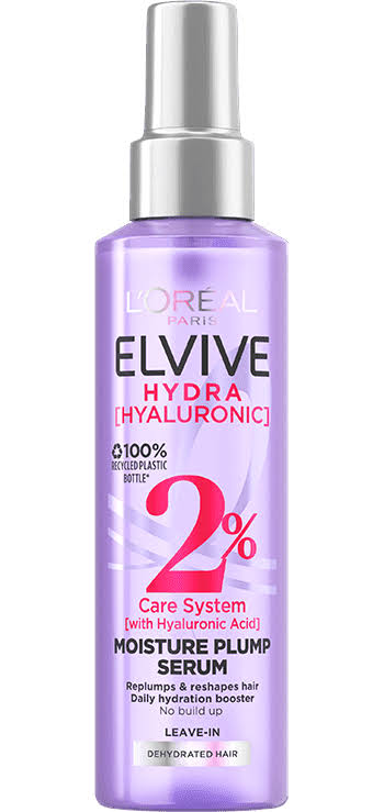L'Oreal Elvive Hydra Hyaluronic Acid 2% Hair Serum 150ml-No Colour