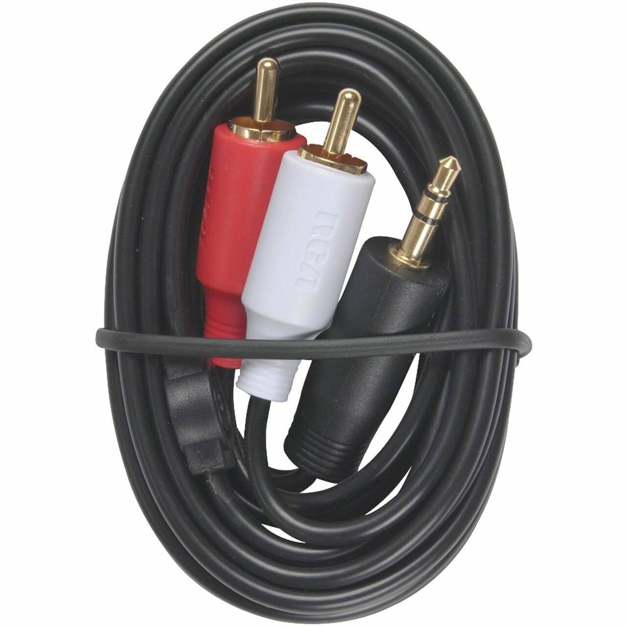 RCA Plugs Y Adapter Cable - 3'