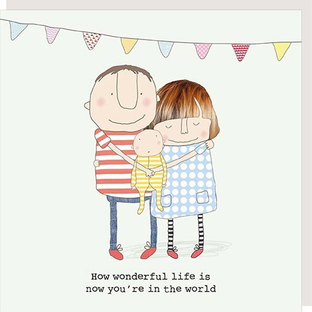 Wonderful Life New Baby Card