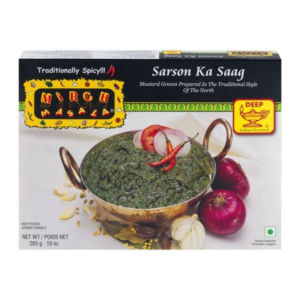 Mirch Masala Sarson Ka Saag Mustard Greens Prepared in The Traditional Style of The North