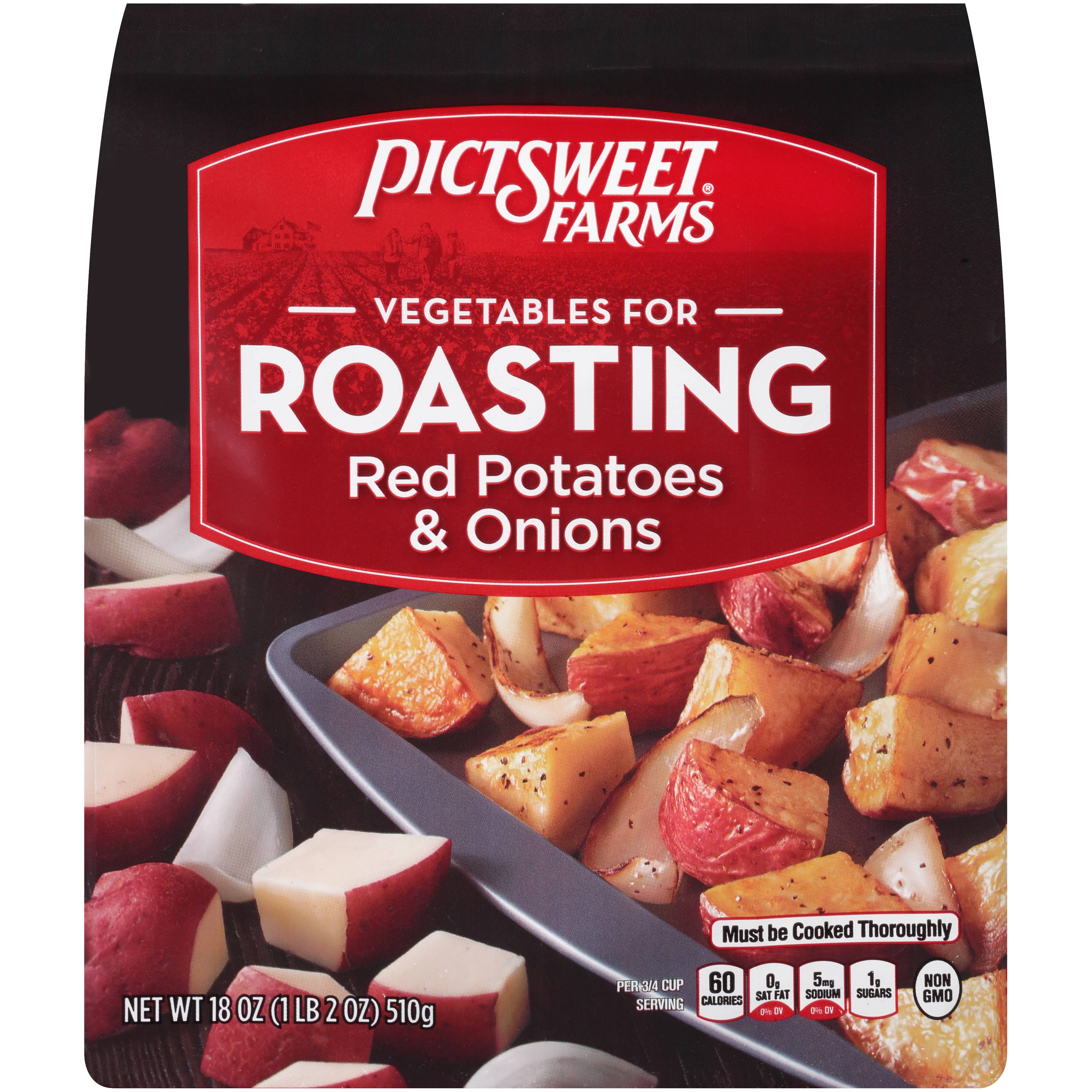 Pictsweet Farms Vegetables for Roasting, Red Potatoes & Onions - 18 oz