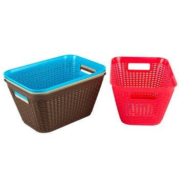 Regent Products 11.2 x 7.8 x 5.9 in 4 Colors Rectangular Large Basket