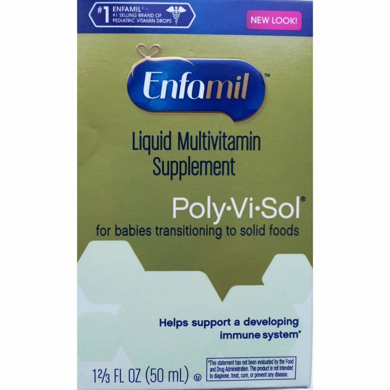 Enfamil Poly Vi Sol Multivitamin Supplement Drops for Infants and Toddlers - 50ml