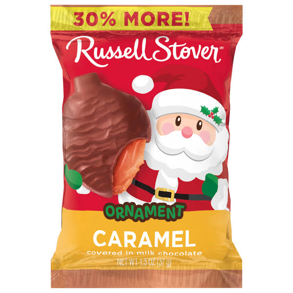 Russell Stover Oranament, Caramel - 1.3 oz