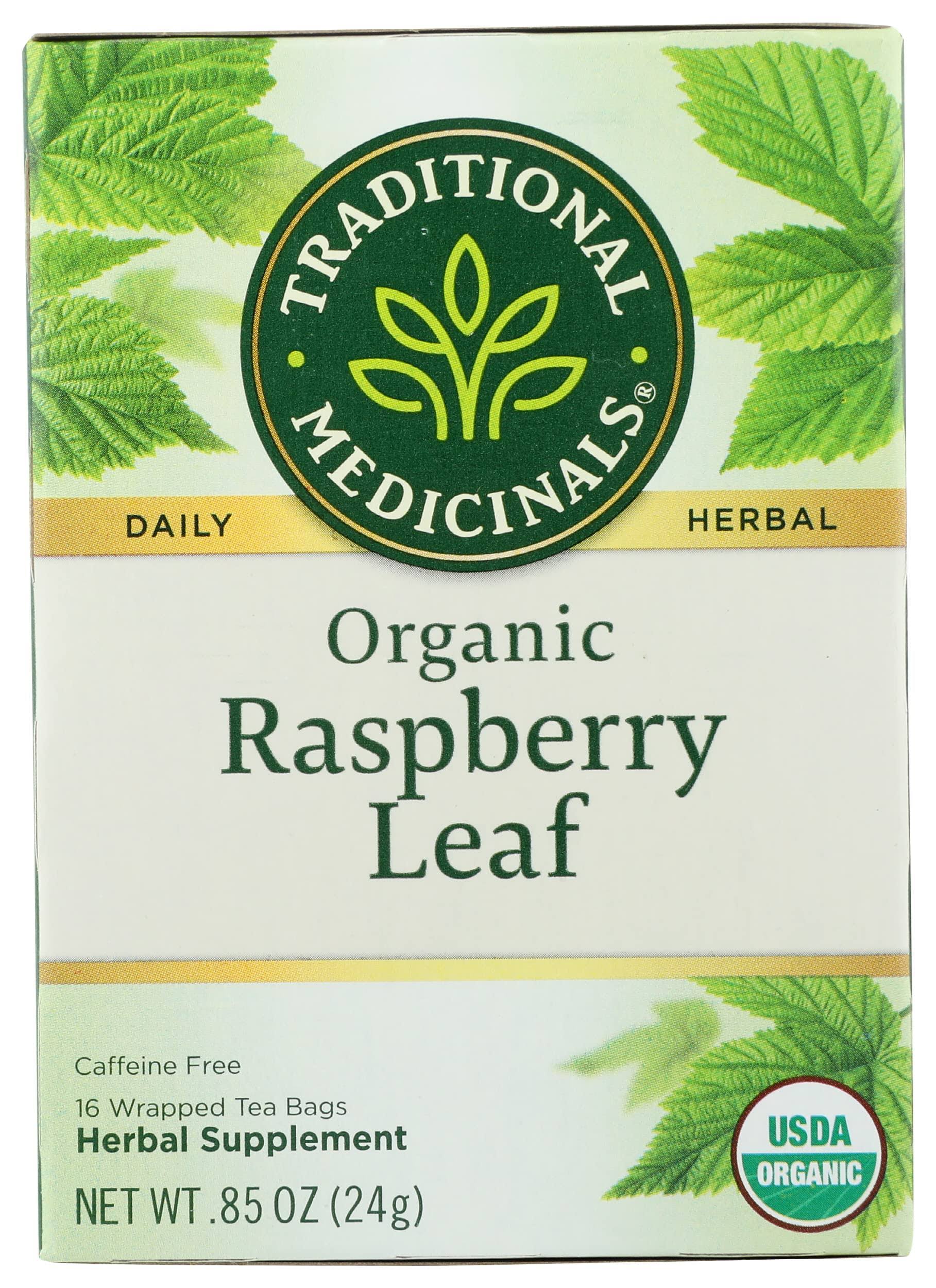 Traditional Medicinals Organic Herbal Tea - Raspberry Leaf, 16 Bags