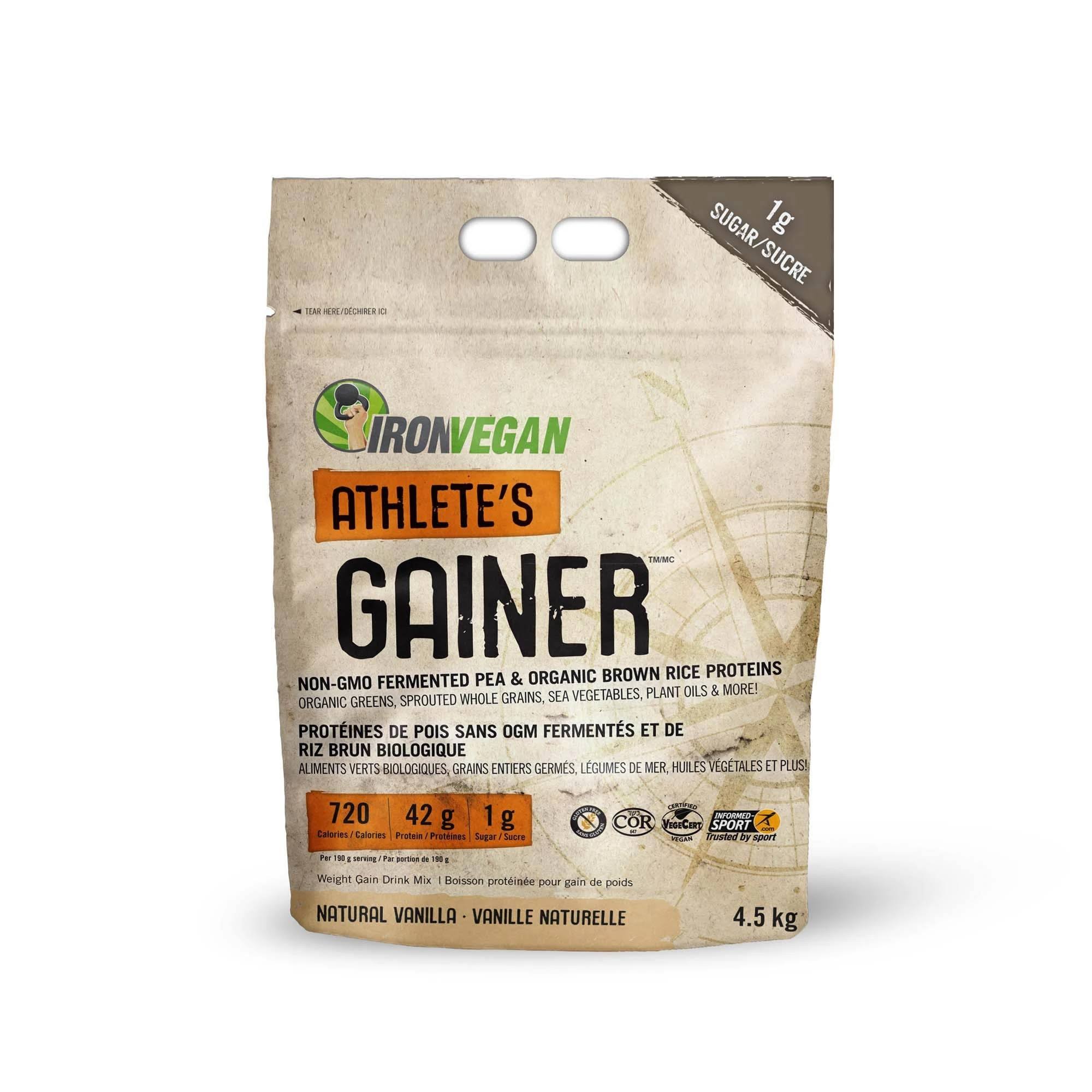 Iron Vegan Athlete's Gainer Natural Vanilla 4.5 kg