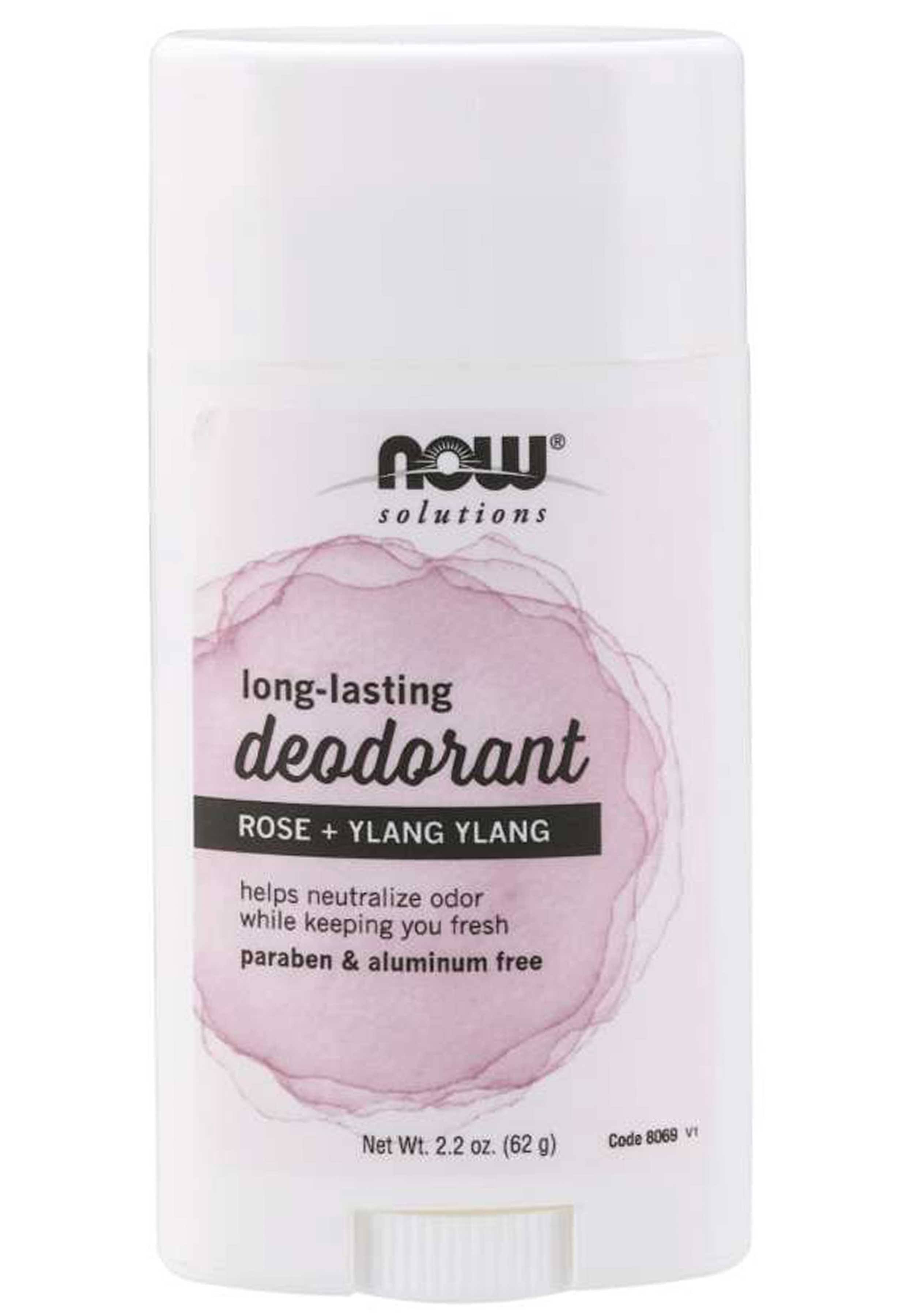 Now Long-Lasting Deodorant Stick Rose + Ylang Ylang 2.2 oz
