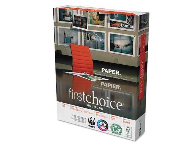 Domtar First Choice Multi Use Paper - White, 8 1/2" x 11"