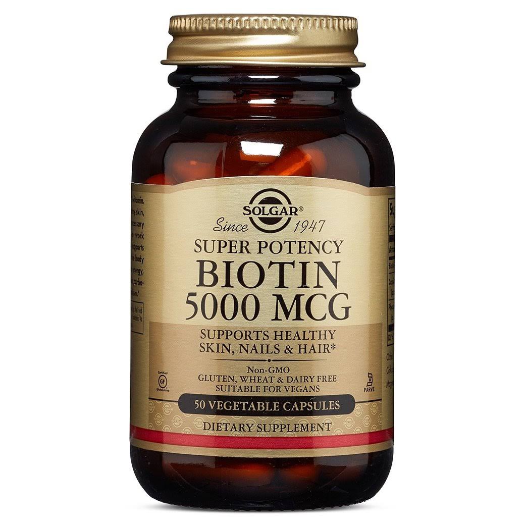 Solgar Biotin Dietary Supplement - 50 Capsules