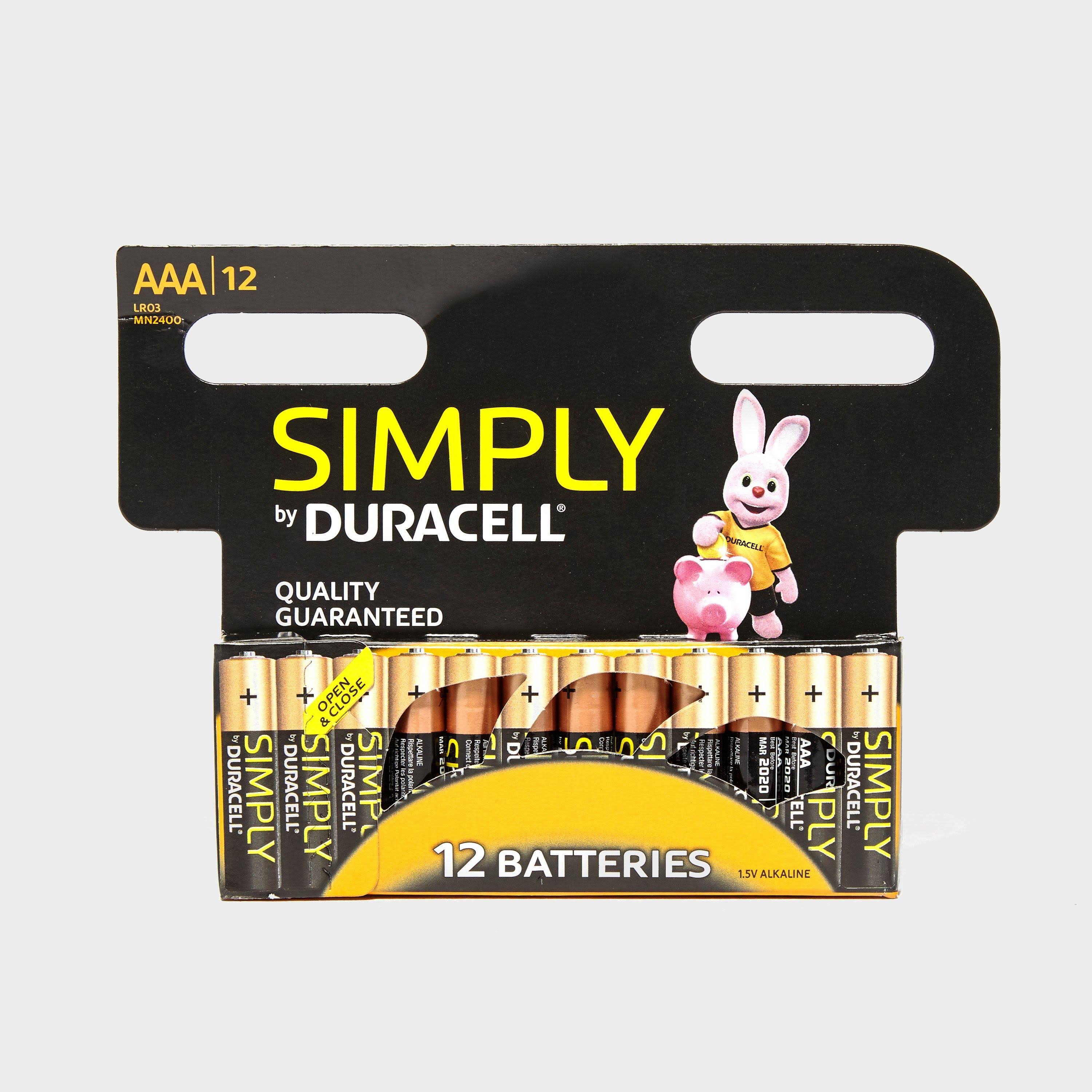 Duracell Simply AAA Alkaline Batteries - 12pk