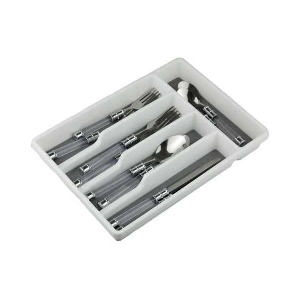 Home Basics Cutlery Tray - with Rubber Liner