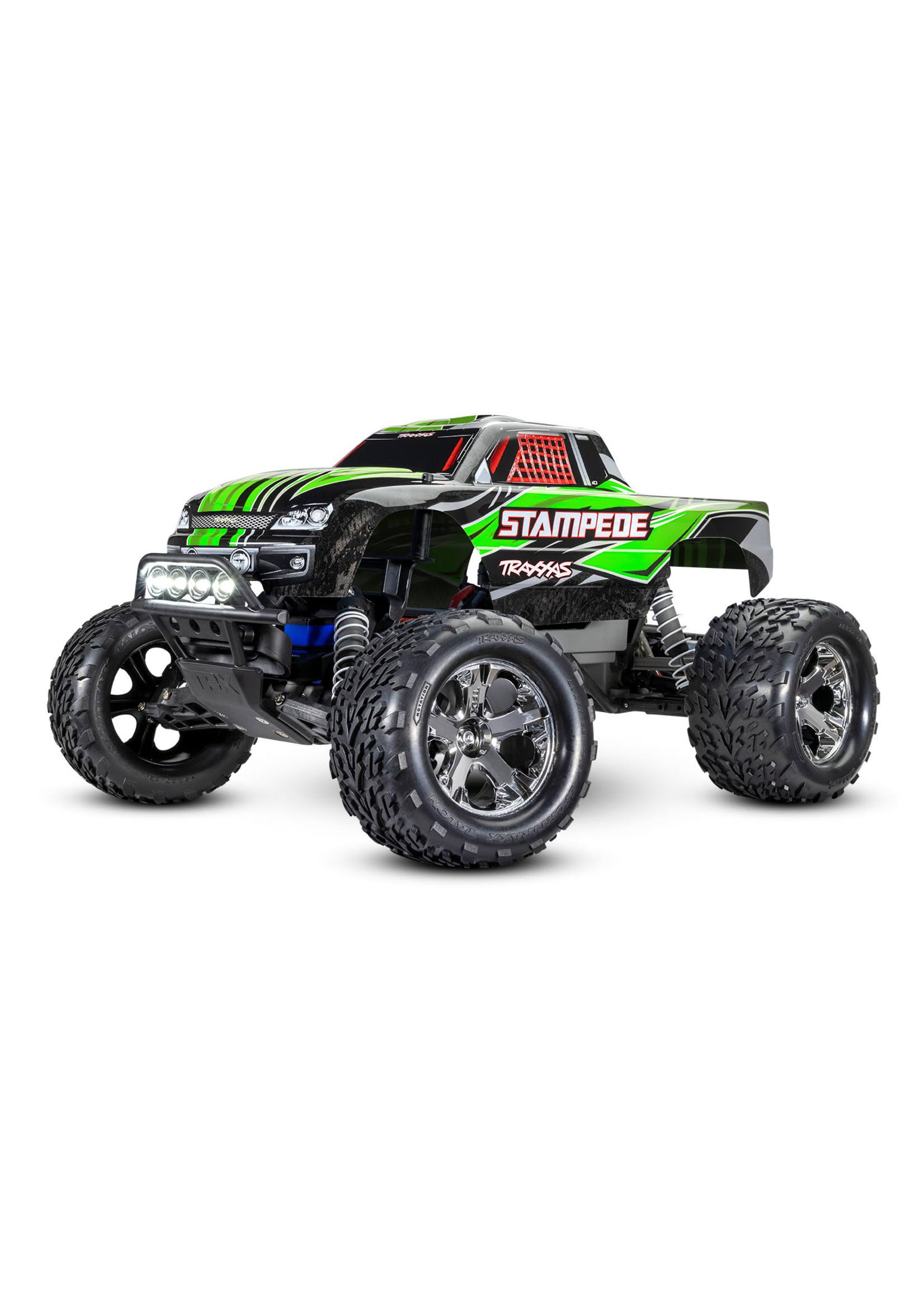 Traxxas 1/10 Stampede 2WD RTR Monster Truck with Lights - Green
