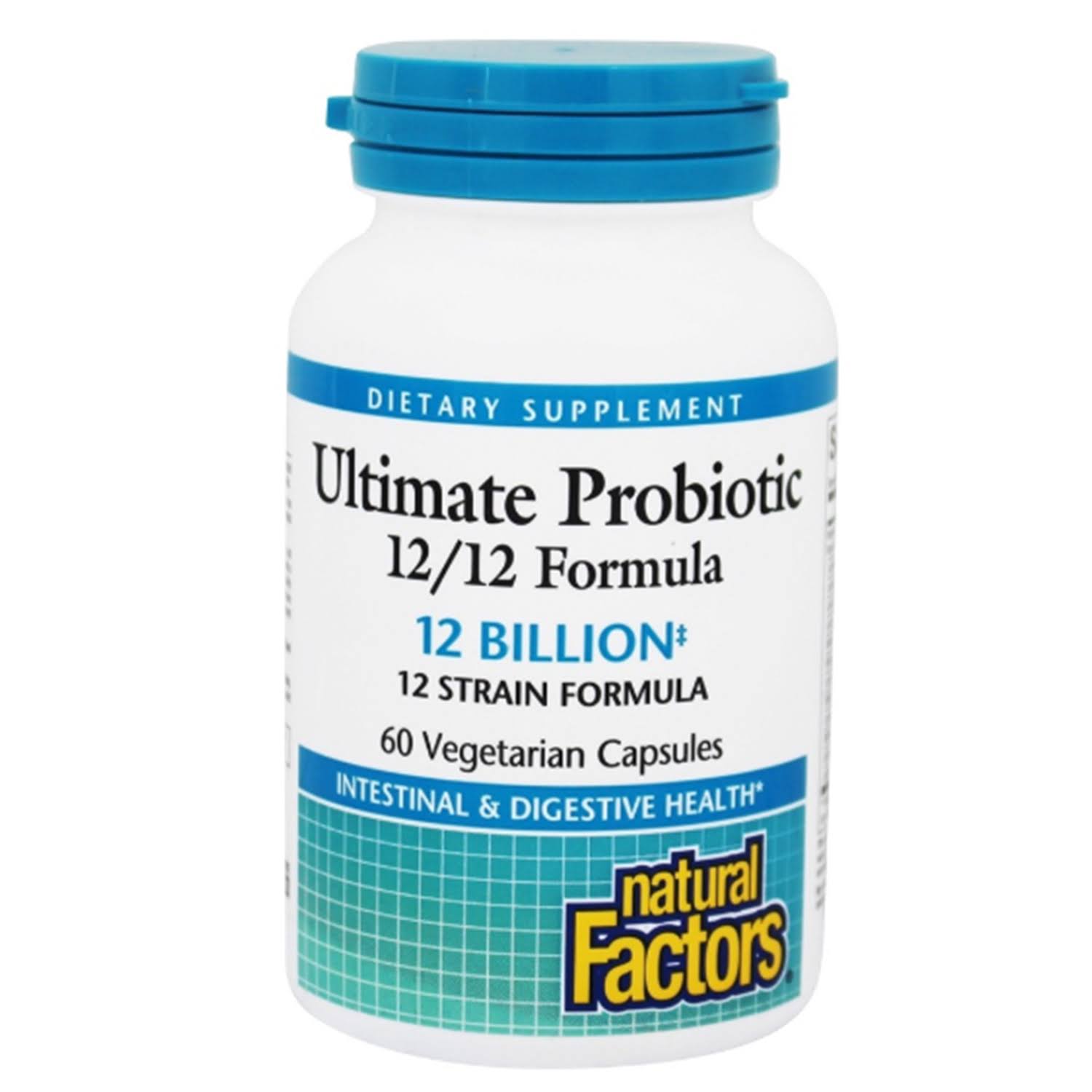 Natural Factors Ultimate Probiotic 12/12 Formula Capsules - 60 Count