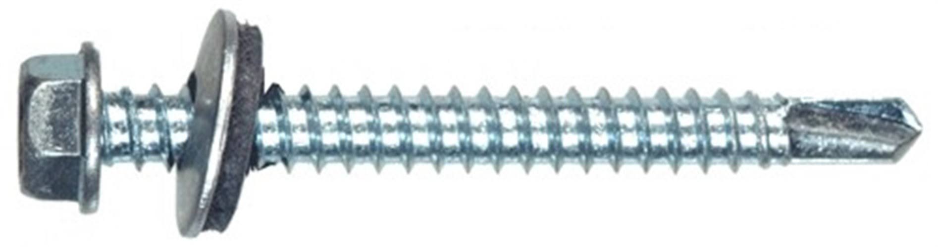 The Hillman Group 47265 1/4-14 X 1-inch Hex Washer Head Self Drilling Screw
