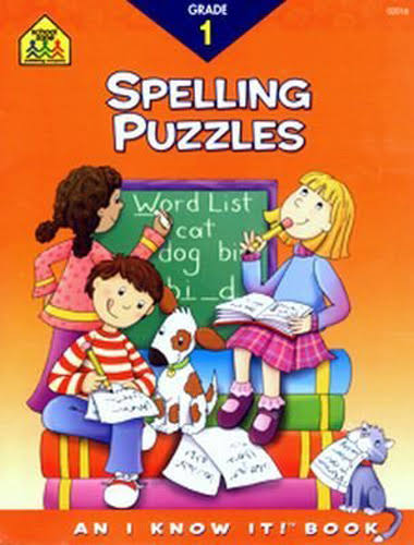 School Zone Workbook Spelling Puzzles - Grade 1