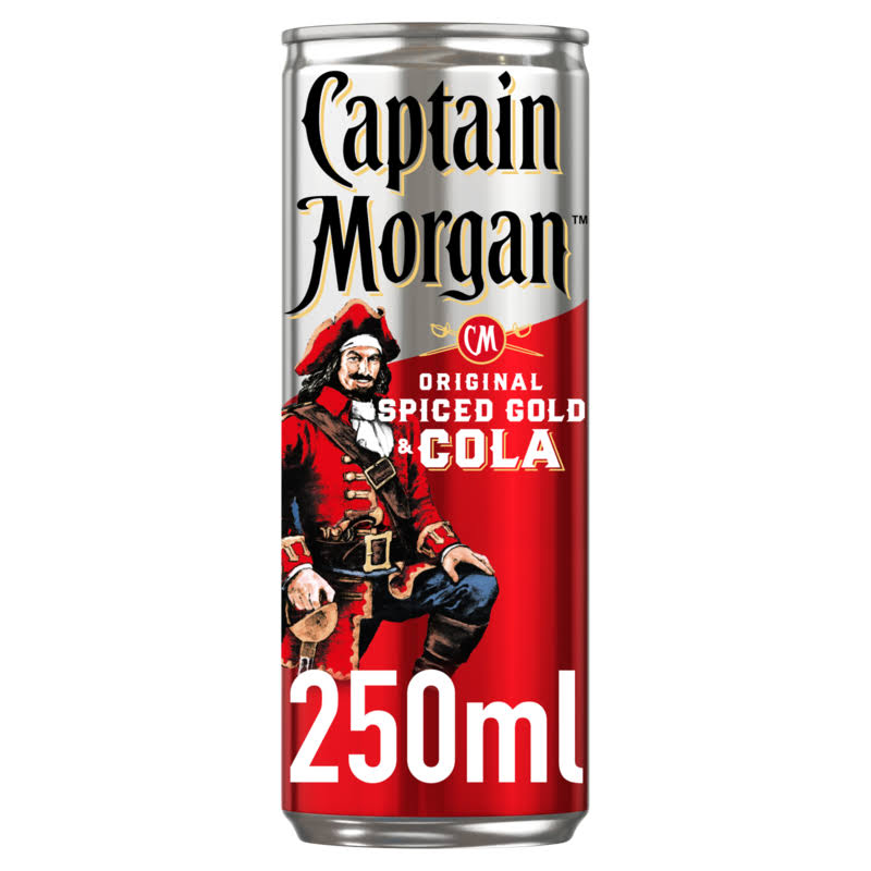 Captain Morgan Spiced Rum and Cola - 250ml