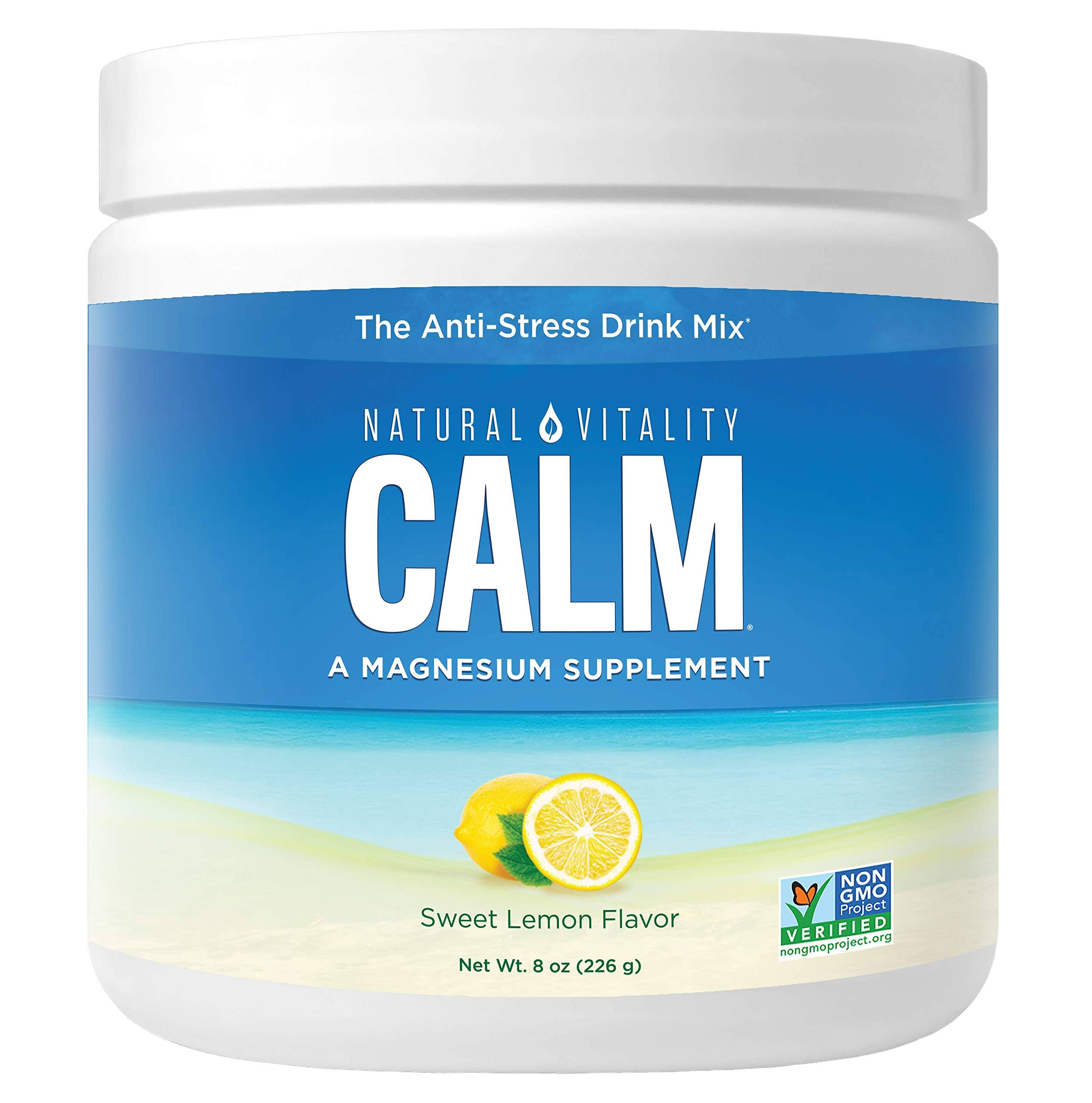 Natural Vitality Calm The Anti-stress Drink Mix Sweet Lemon Flavor 8 oz (226 g)