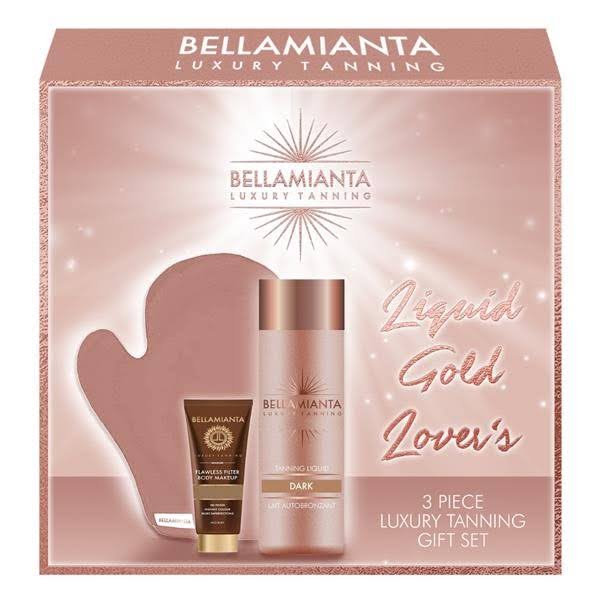 Bellamianta Liquid Gold Lover's 3 Piece Luxury Tanning Gift Set