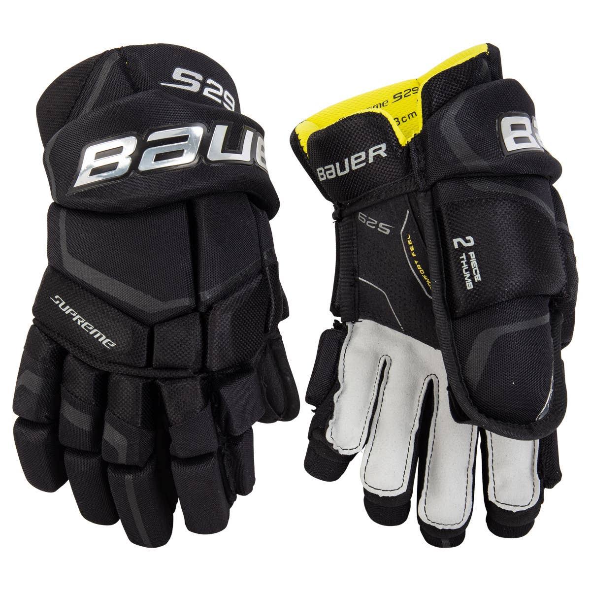 Bauer Supreme S29 Senior Hockey Gloves - Black, Size 15
