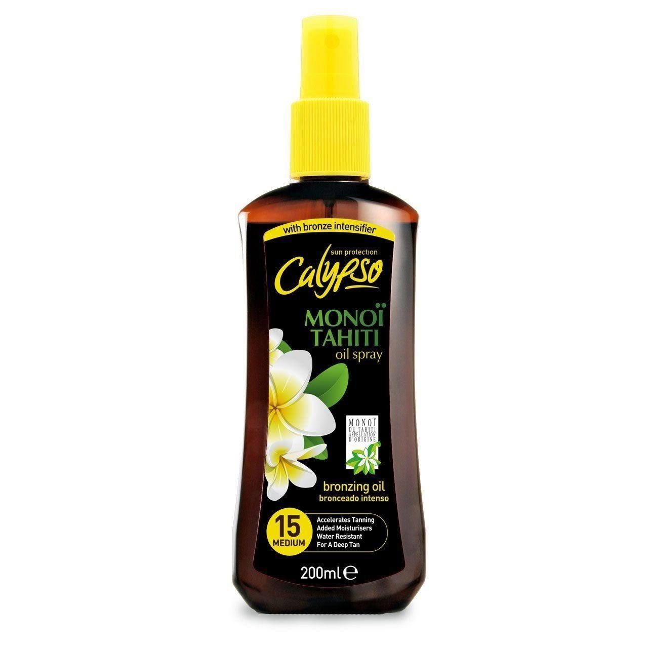 Calypso Sun Protection Deep Tanning Oil Spray - 15 Medium, 200ml