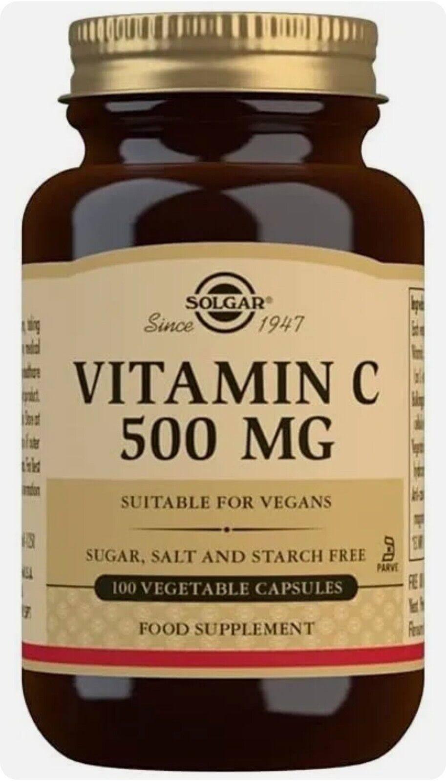 Solgar Vitamin C Dietary Supplement - 100 Vegetable Capsules