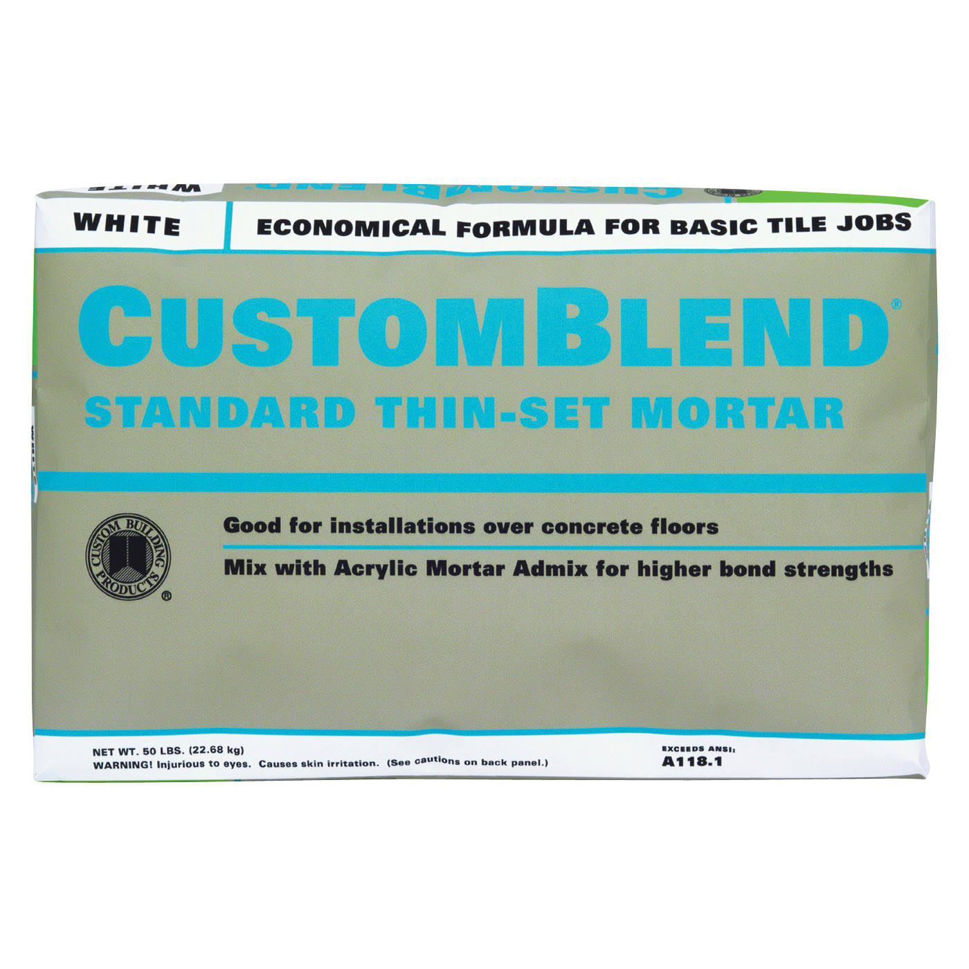 Custom Building Products Custom-Build Standard Thin-Set Mortar - White