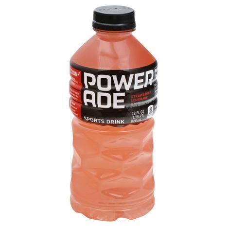 Power Ade Sports Drink, Strawberry Lemonade - 28 fl oz