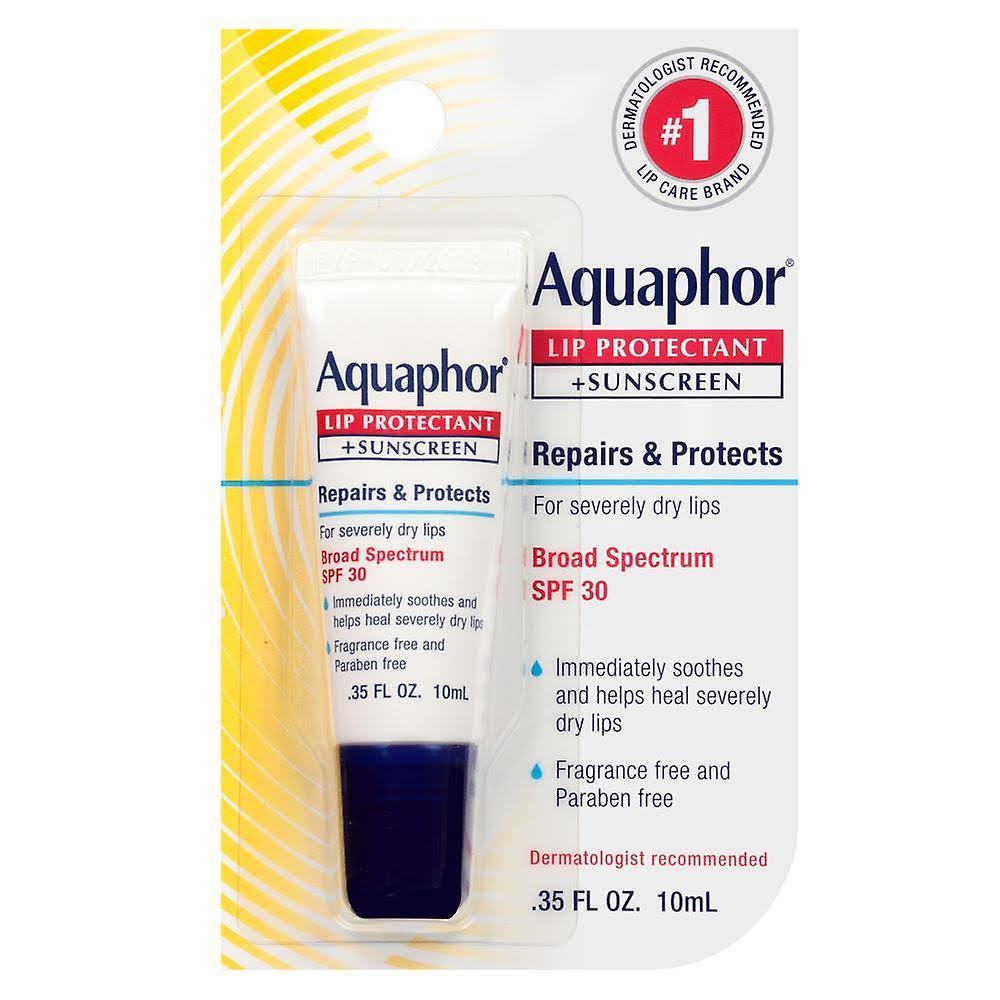 Aquaphor Lip Protectant + Sunscreen - Broad Spectrum SPF 30, 0.35oz