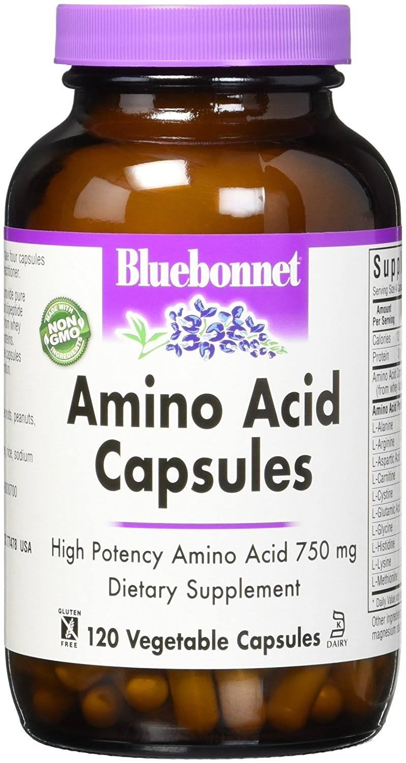 Bluebonnet Nutrition Amino Acid 750mg Vegetarian Capsules - x120