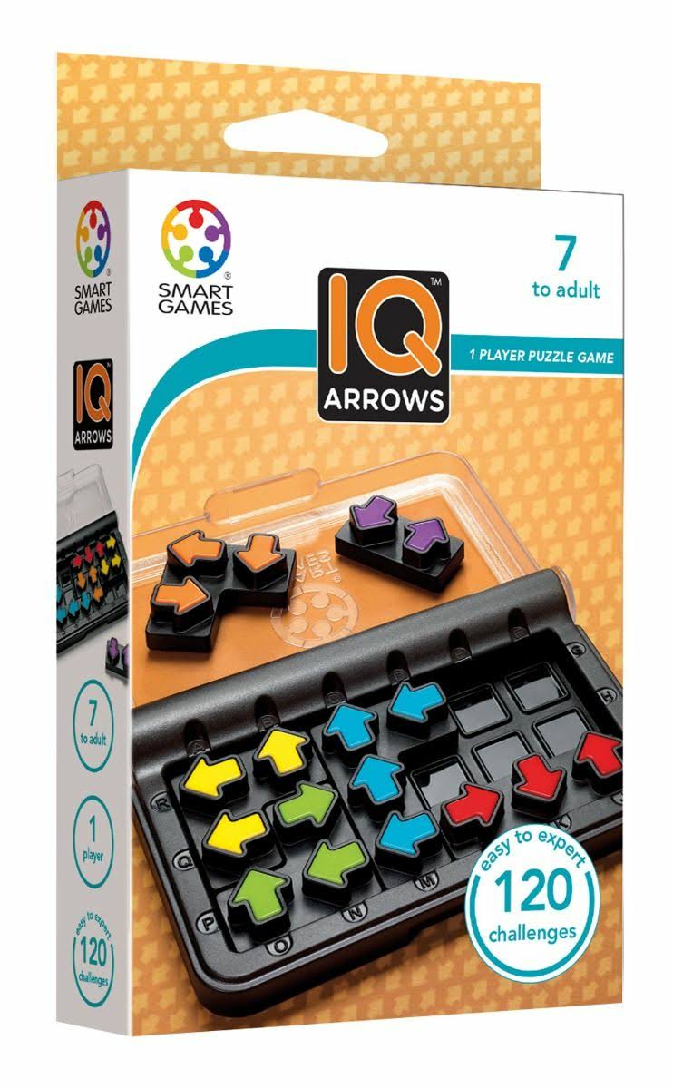 SmartGames IQ Arrows - a Skill-Building Travel Game w/ Portable Case F