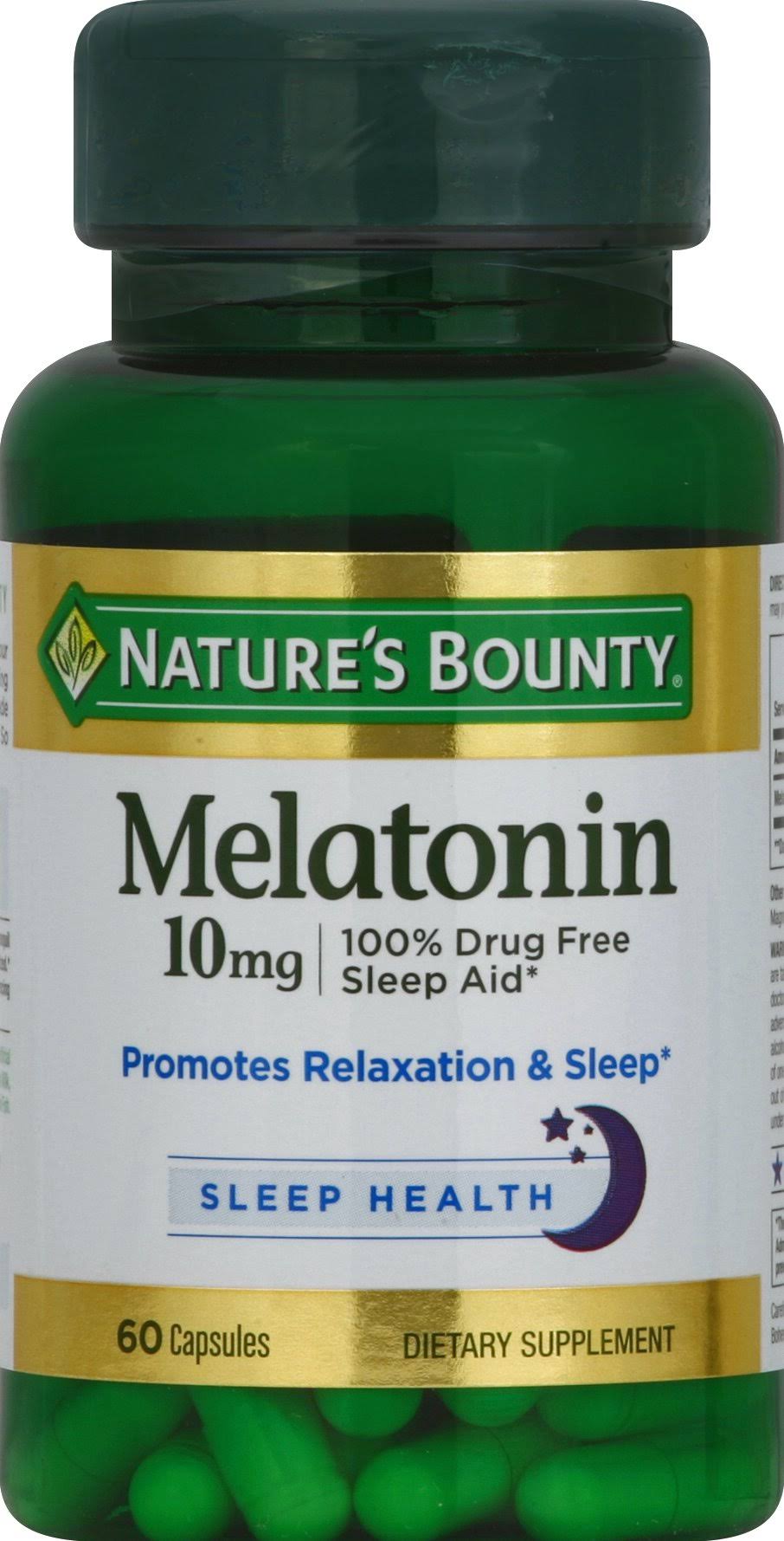 Nature's Bounty Maximum Strength Melatonin Capsules - 10mg , 60ct