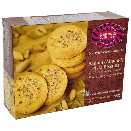 Karachi Bakery Badam Pista Biscuits - 400g