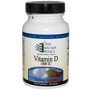 Ortho Molecular Products Vitamin D Dietary Supplement - 180ct