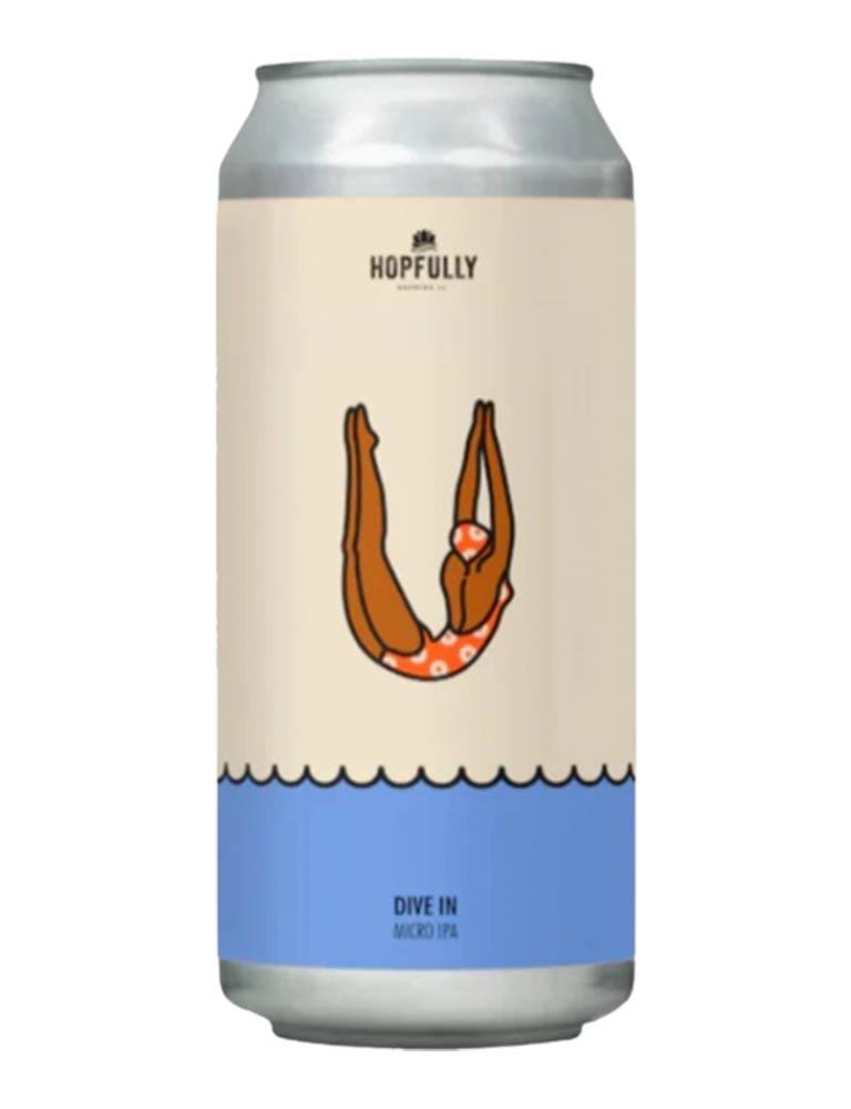 Hopfully - Dive In Micro IPA 3.2% ABV 440ML Can