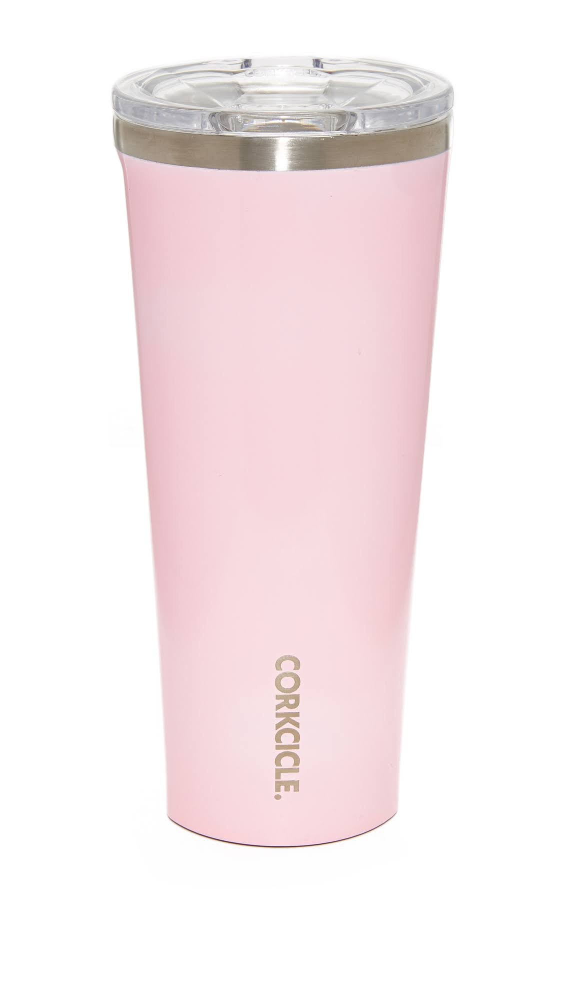 Corkcicle Tumbler Insulated Stainless Steel Bottle Thermos - 24oz, Rose Quartz