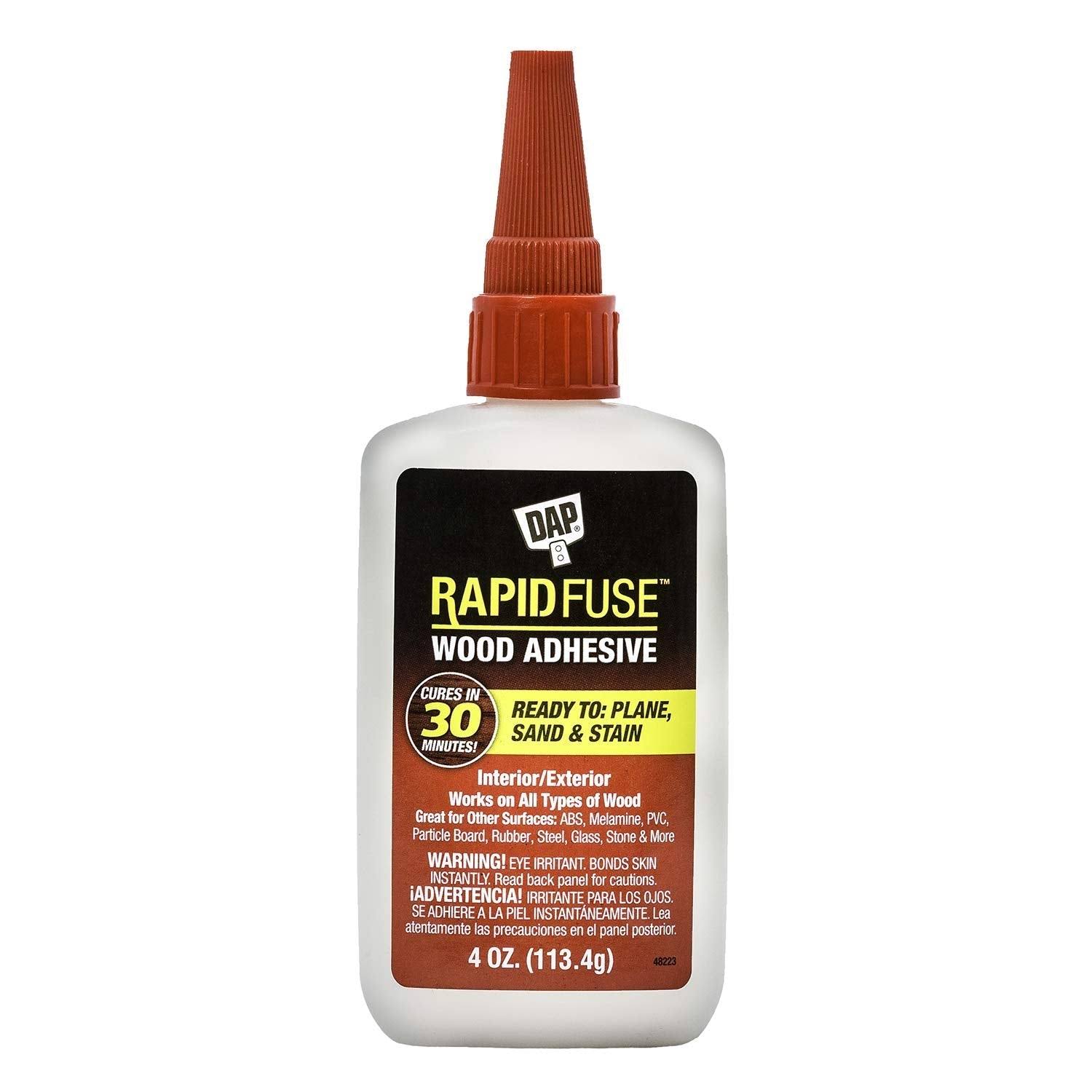 DAP Rapid Fuse Fast Curing Wood Adhesive - 4oz
