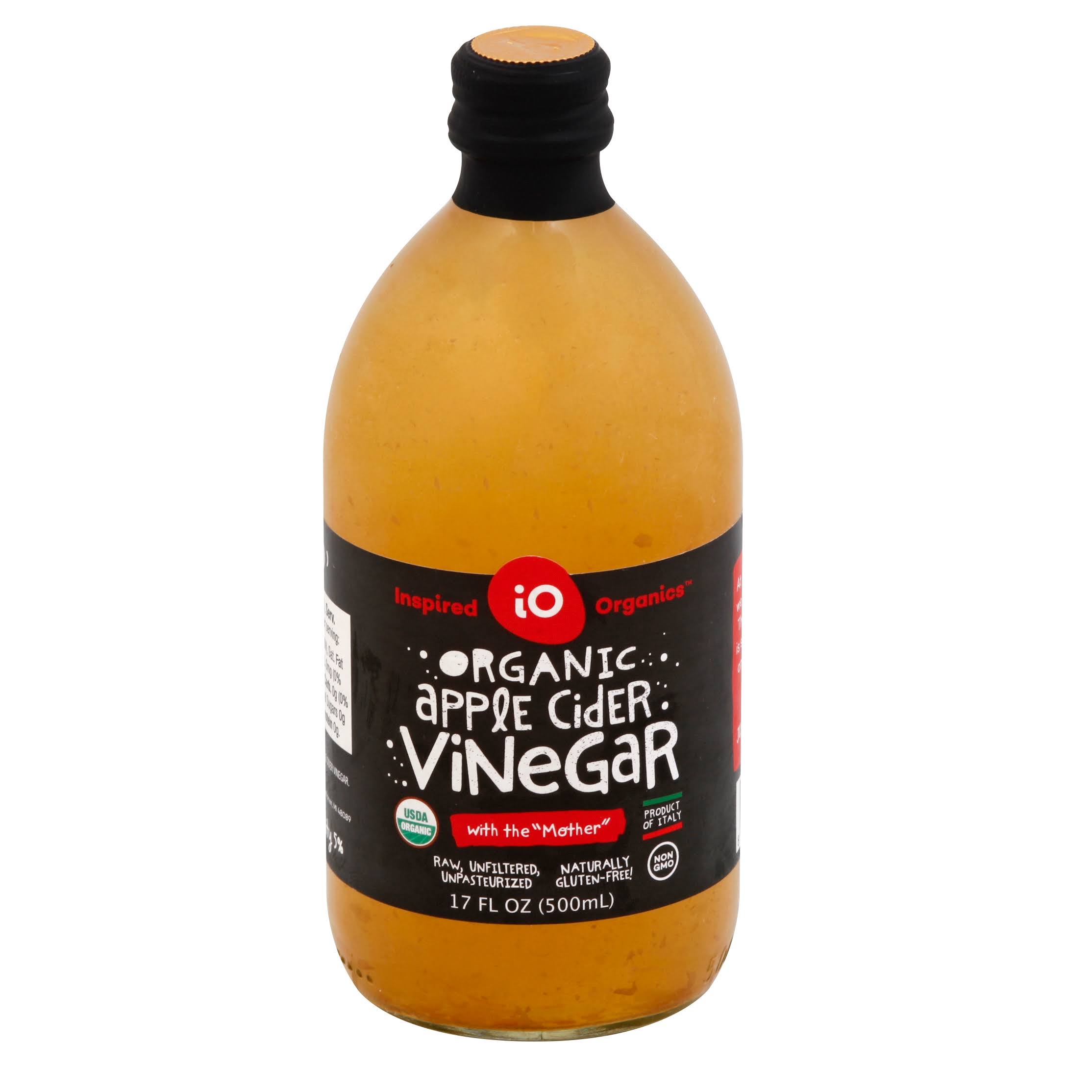 Inspired Organics Vinegar, Organic, Apple Cider - 17 fl oz