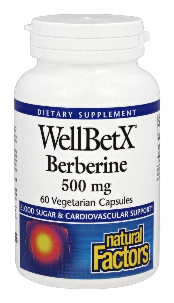 WellBetX Berberine - 500 mg x 60 Veggie Caps
