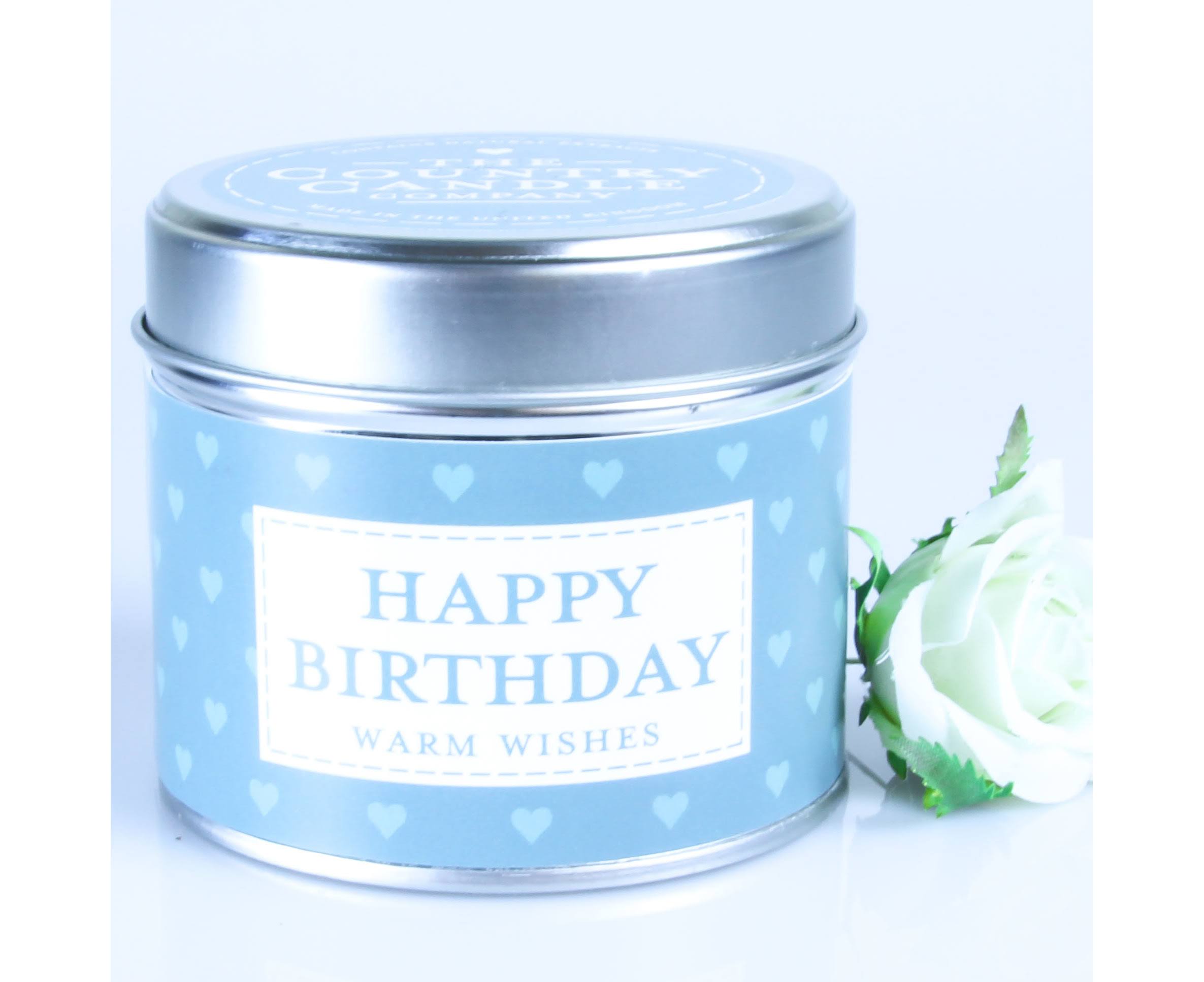 Happy Birthday (sentiment Collection) Tin Candle