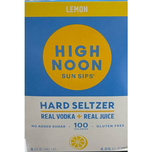 High Noon Lemon Vodka and Soda RTD