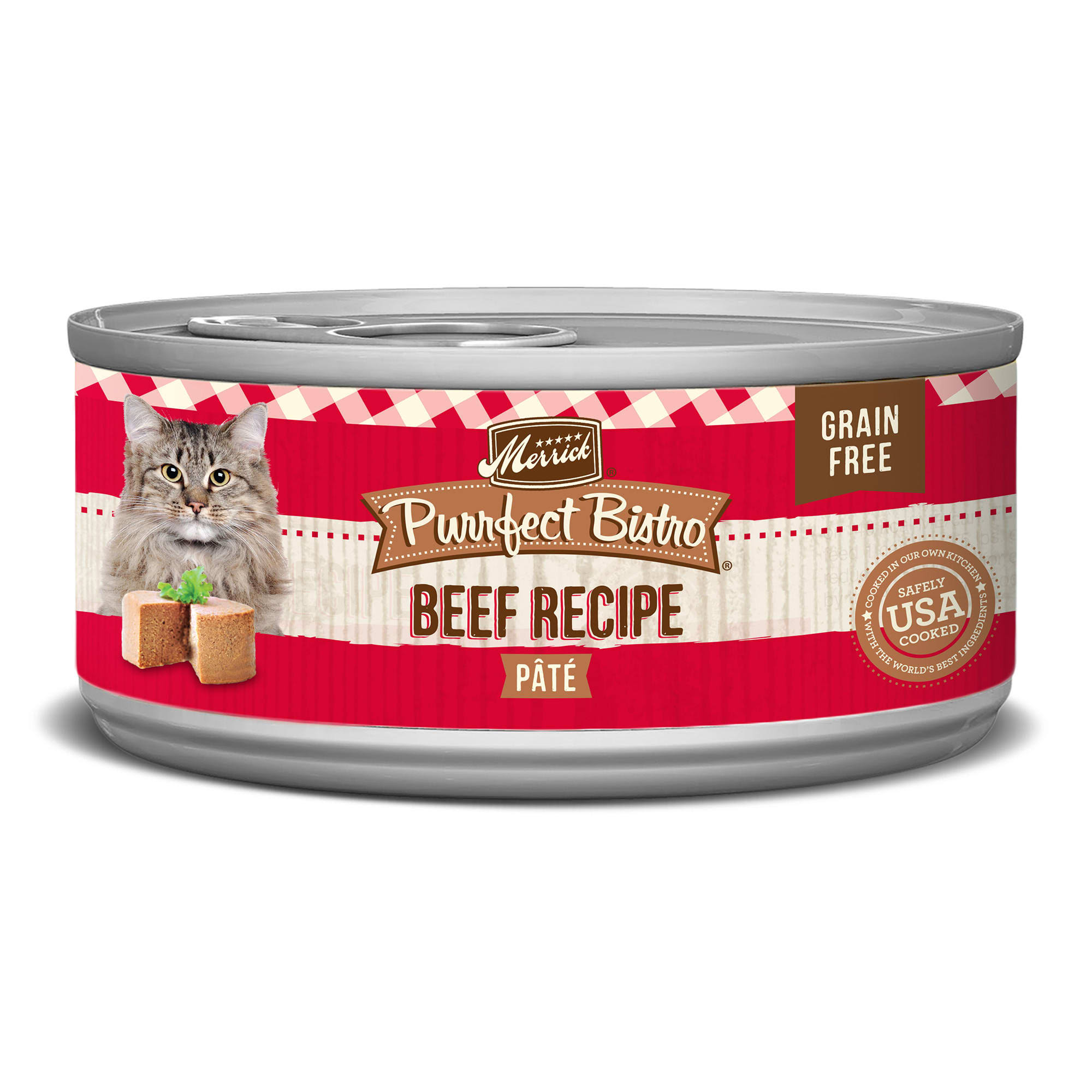 Merrick Purrfect Bistro Grain Free Canned Cat Food - Beef Pate, 5.5oz