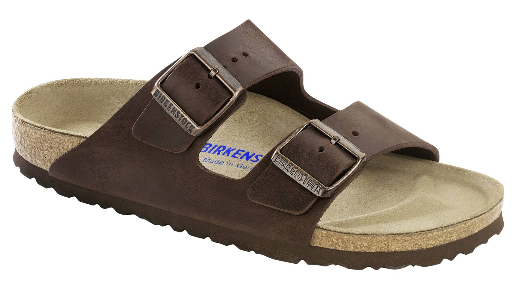 Birkenstock Arizona Soft Footbed Leather Sandal - Brown, 36 EU
