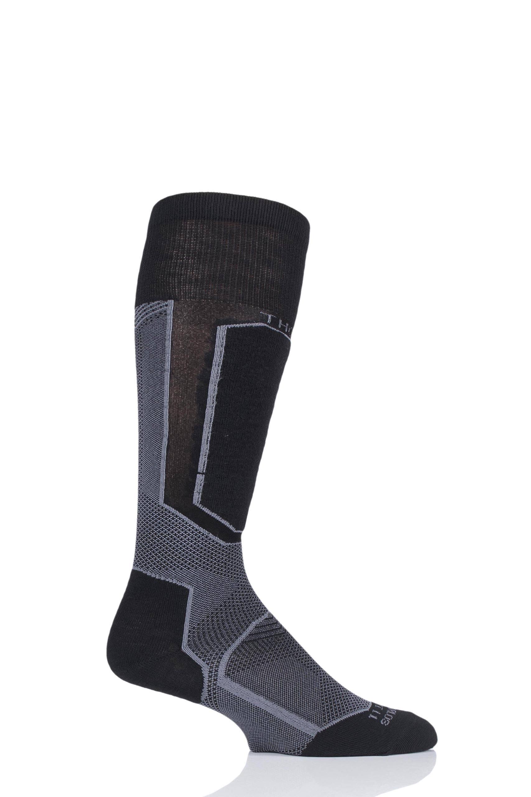 Thorlos Ultra-thin Liner Ski Socks, Large, Powder White
