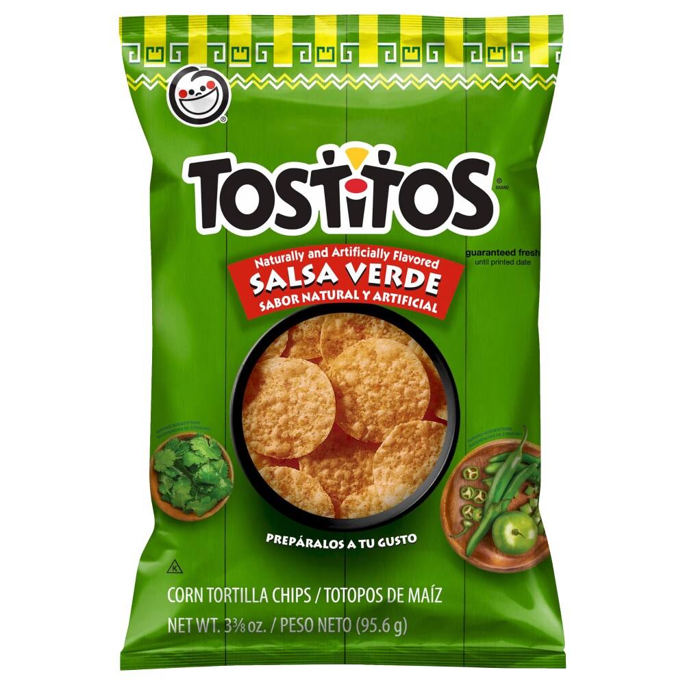 Tostitos Corn Tortilla Chips, Salsa Verde - 3.375 oz