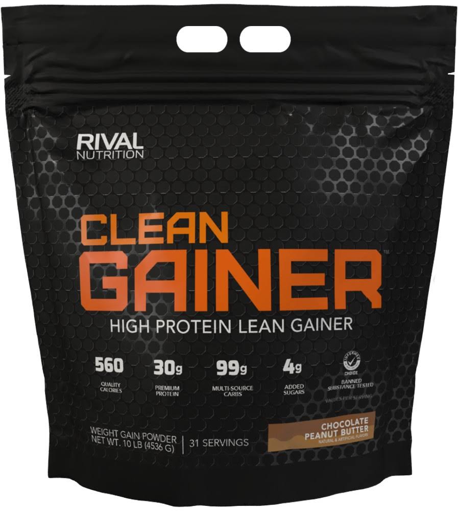 Rival Nutrition Clean Gainer - 10lbs Chocolate Peanut Butter