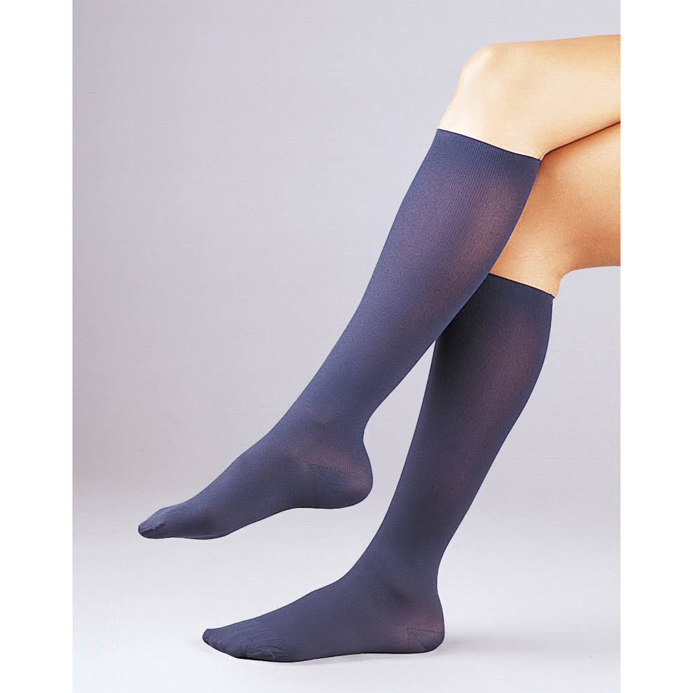 Activa Soft Fit Microfiber Knee High Socks - Black, Small