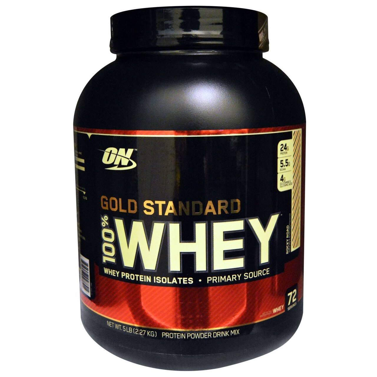 Optimum Nutrition Gold Standard 100% Whey Protein Powder - Delicious Strawberry, 5lbs